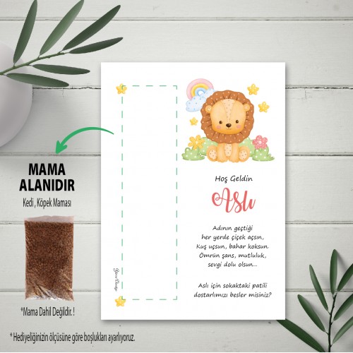 Kedi Ve Köpek Mama Kartı - Yaren Davetiye